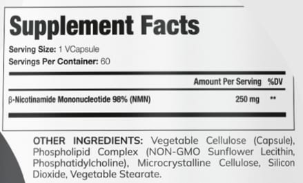liposomal nmn genf20 ingredients